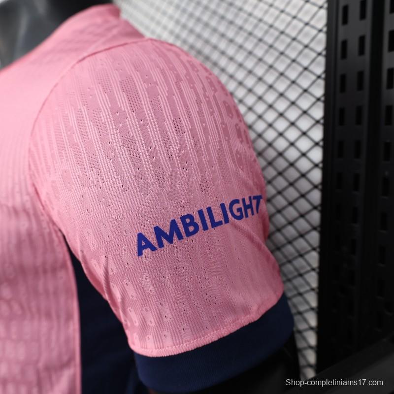 Player Version 25/26 FC Barcelona 125Th Anniversary Special Pink with Spotify Sponsor Jersey