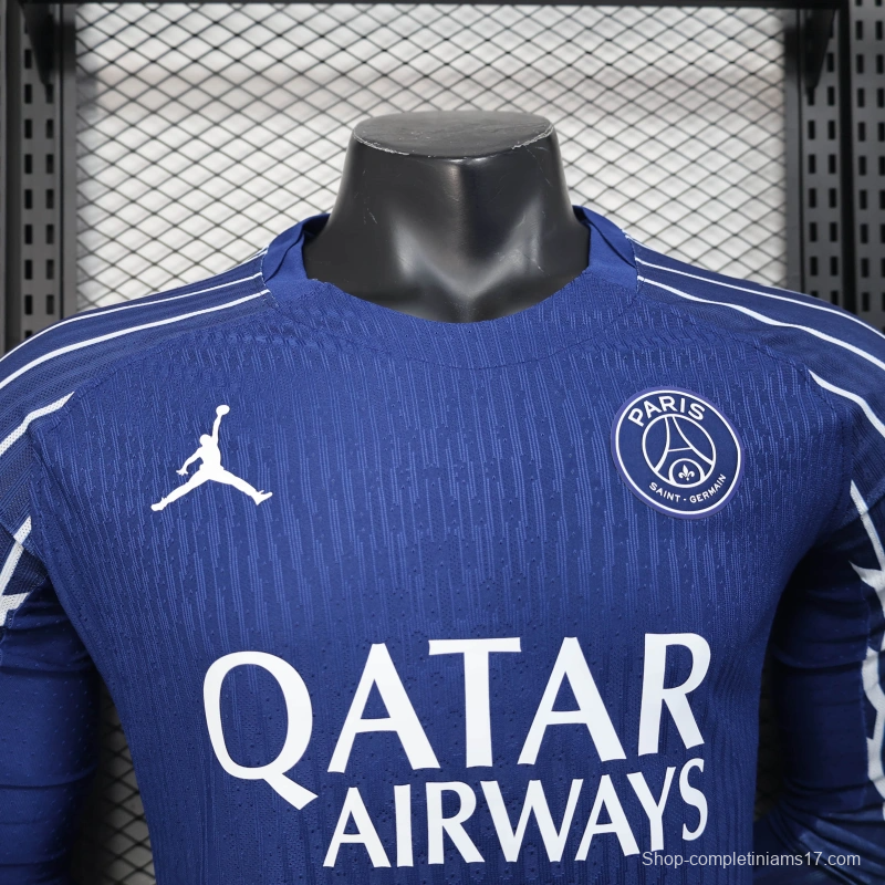 24/25 Player Version PSG Forth Blue Long Sleeve Jersey