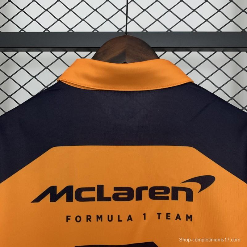 2025 Polo F1 Formula  Orange Mclaren  Jersey