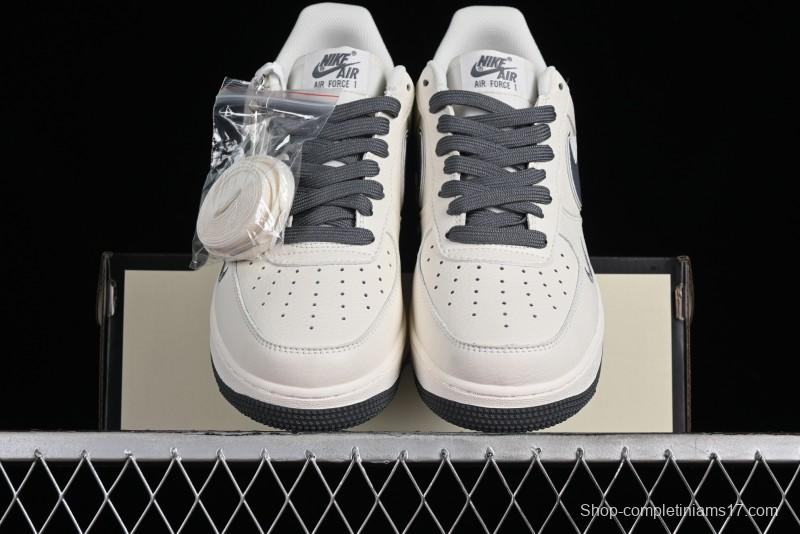 Nike Air Force 1'07 Low "Keep Fresh" Casual Sneakers in Dark Gray with Small Swoosh - BM2023-105