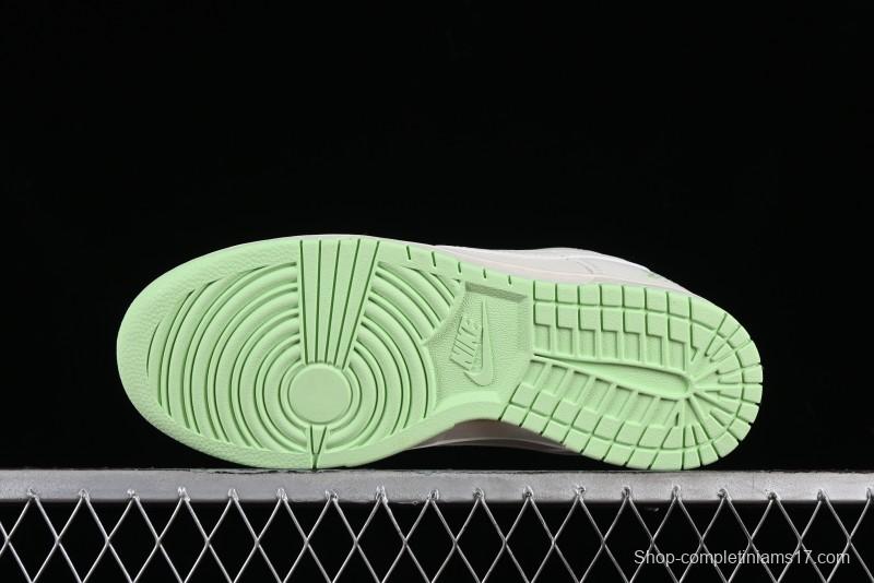 Nike SB Dunk Low LV Collaboration - Double Swoosh Fluorescent Green Anniversary High-End Custom Low-Top Casual Skate Shoes - XX2025-321