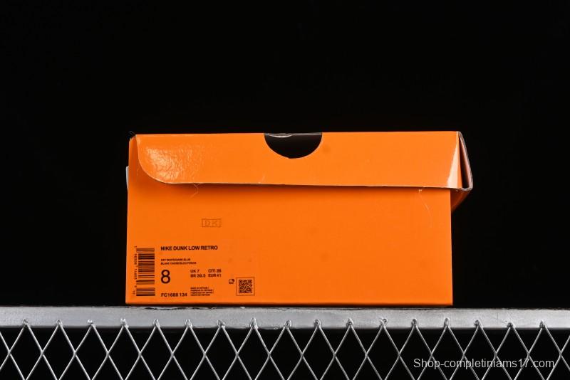 Nike SB Dunk Low LV Collaboration - Suede Navy Blue Anniversary High-End Custom Low-Top Casual Sneakers - FC1688-134