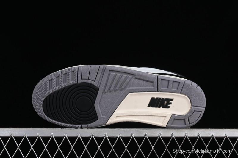 Nike Air Jordan 2/3 Retro Low Top Basketball Shoes in White/Black/Sail/Cement Grey - FD0383-100