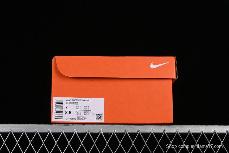 Nike Air Zoom Pegasus 41 Running Shoes with Breathable Mesh and Durable Outsole - FD2723-004