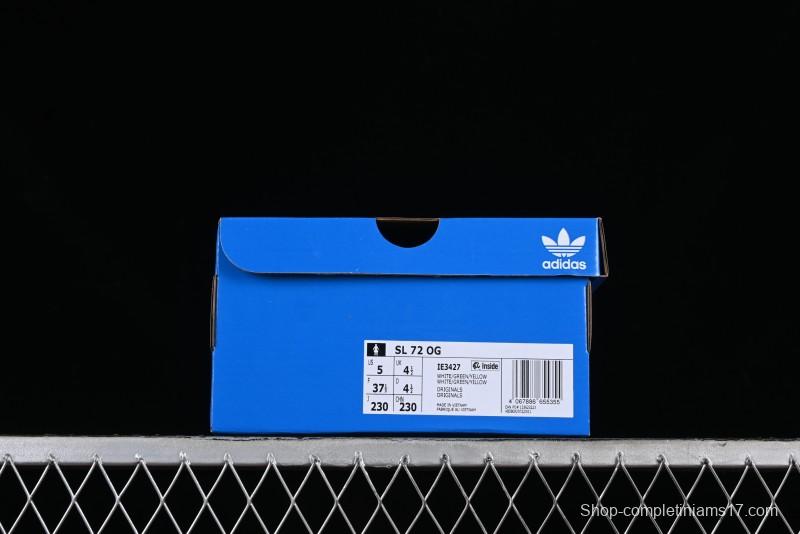 Adidas Originals SL 72 OG Retro Running Shoes with Nylon Upper and Suede Accents - IE3427