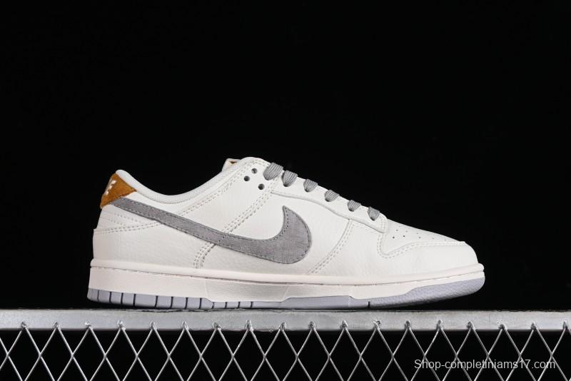 Nike SB Dunk Low LV Collaboration - Beige Grey Lamborghini Anniversary Custom Low-Top Casual Sneakers - FC1688-191