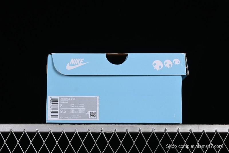 Nike Air Force 1 Low Witch Collaboration Custom Leather Sneakers with Full-Length Air Cushion - CW2288-111