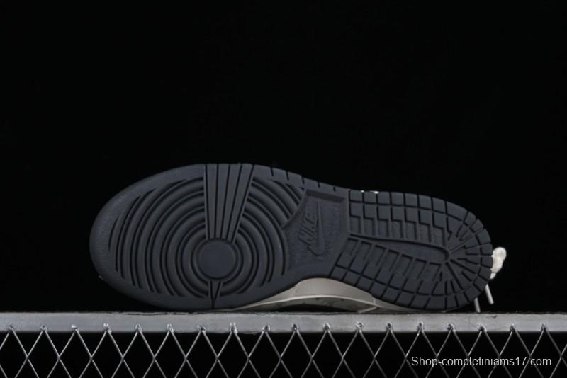 Nike SB Dunk Low LV Collaboration Strap Monogram Beige Black Hook Anniversary High-End Custom Low-Top Casual Skate Shoes - SJ2068-260