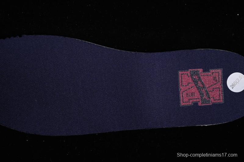 Nike Dunk Low Retro SB Skateboarding Shoes in Navy Blue with Purple Gold White Colorway - FV8106-181