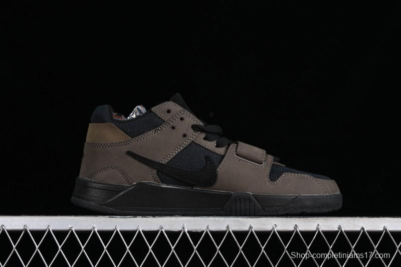 Nike Travis Scott x Jordan Cut The Check AJ1 Basketball Shoes with Velcro Design - FZ8117-200