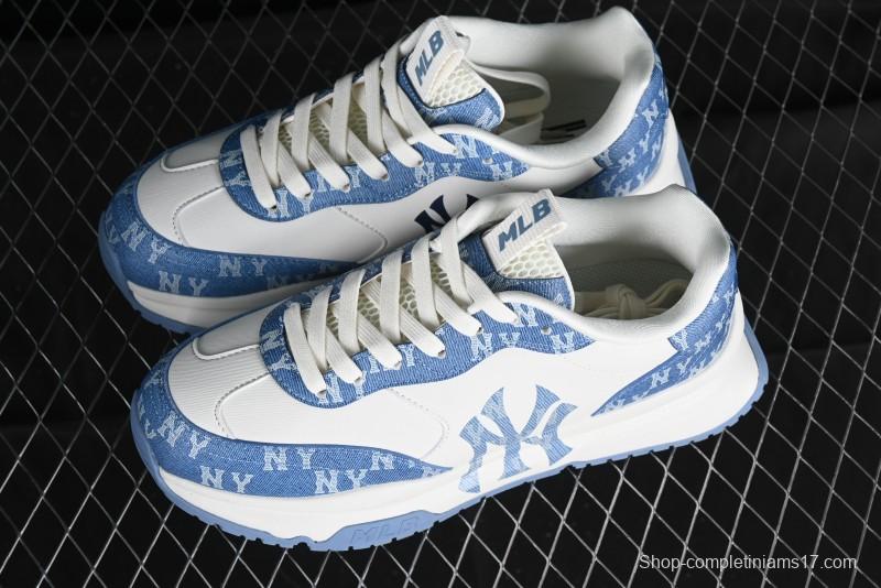 New York Yankees MLB Chunky Runner Denim Monogram Lightweight Casual Sneakers - 3ARNCRD4N50BLS