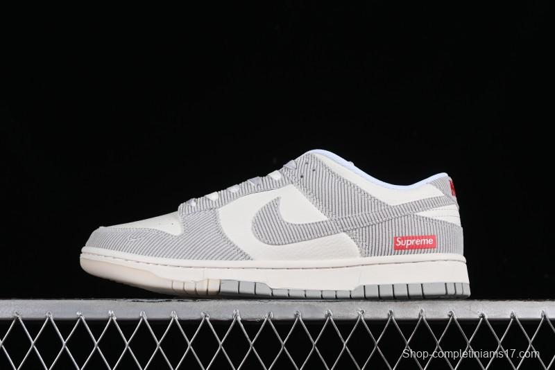 Nike SB Dunk Low Supreme Collaboration Anniversary Customized Casual Sneakers - FC1688-143