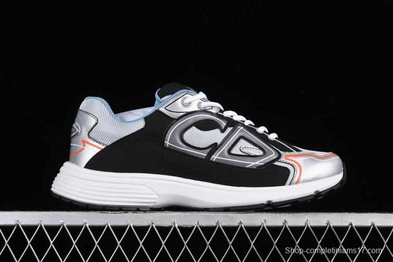 Dior B30 Sneakers with Reflective CD30 Logo and Lightweight Rubber Sole - CD30