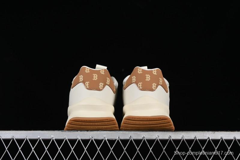 New York Yankees MLB Chunky Runner Denim Monogram Lightweight Casual Sneakers - 3ASHCRM3N43BRS