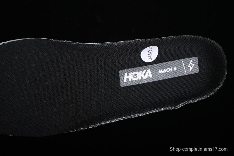 HOKA ONE ONE MACH 6 Flagship Racing Shoes with Carbon Plate Technology and Asymmetric Design - 114791 BLACK