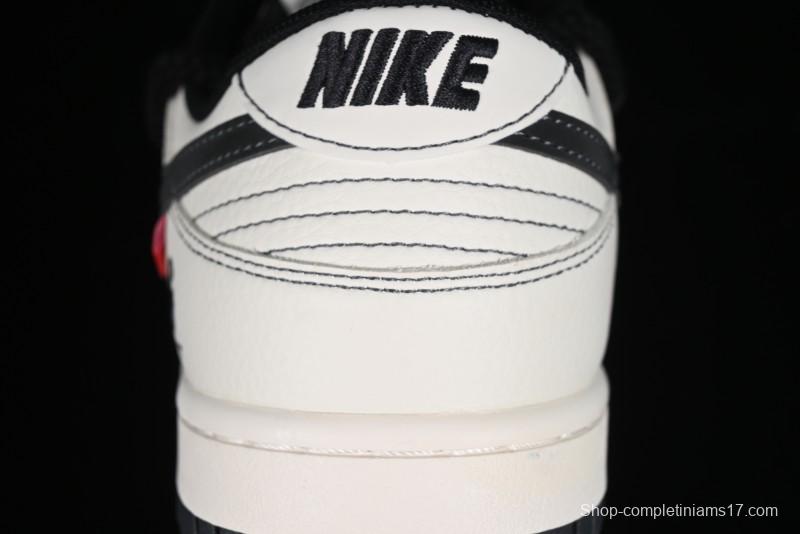 Nike SB Dunk Low Carhartt Collaboration - Strap Black Hook Anniversary High-End Custom Low-Top Casual Skate Shoes - SJ2068-265