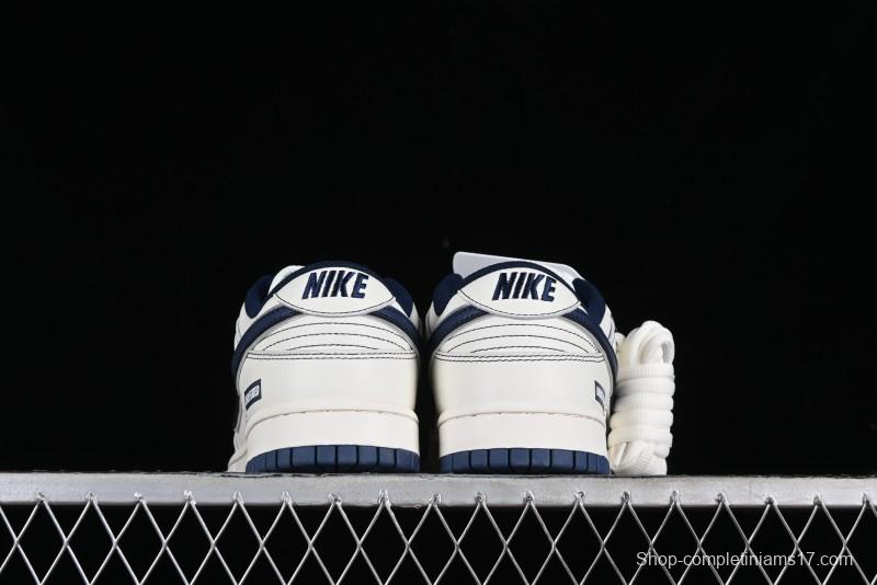 Nike SB Dunk Low UN Collaboration - Light Blue Swoosh Anniversary Custom Low-Top Casual Skate Shoes - FC1688-138