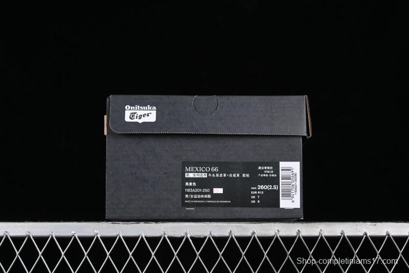 Onitsuka Tiger Mexico 66 Low-Top Leather Sneakers for Casual Running - 1183A201-250