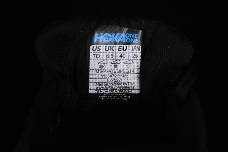 Hoka One One Mafate Speed 4 Low-Cut Professional Trail Running Shoes - 1138472 BKML
