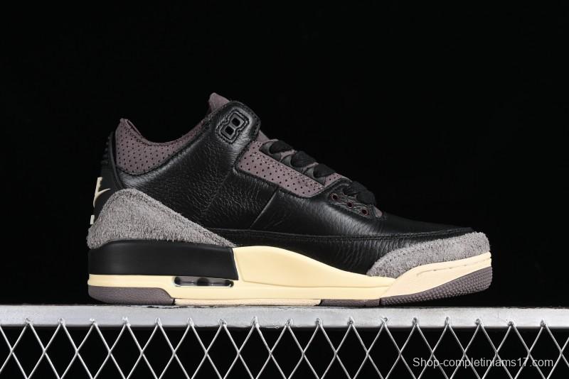 Nike A Ma Maniere x Air Jordan 3 Retro Black Sneakers - FZ4811-001