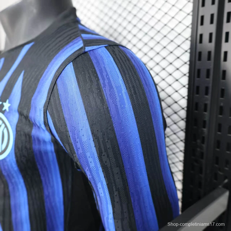 25/26 Player Version Inter Milan Home Long Sleeve Jersey