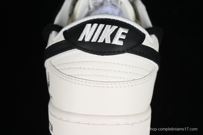 Nike SB Dunk Low LV Collaboration - Lamborghini Strap White Black Hook Anniversary High-End Custom Low-Top Casual Sneakers - SJ2068-261