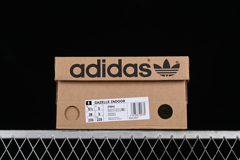 Adidas Originals Gazelle Indoor IF9641 Retro Casual Slip-Resistant Low-Top Sneakers - IF9641