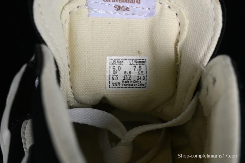 Vans SK8-Hi VR3 Eco-Friendly Black & White Mid-Top Classic Casual Canvas Shoes - VN0A4UWIVNE