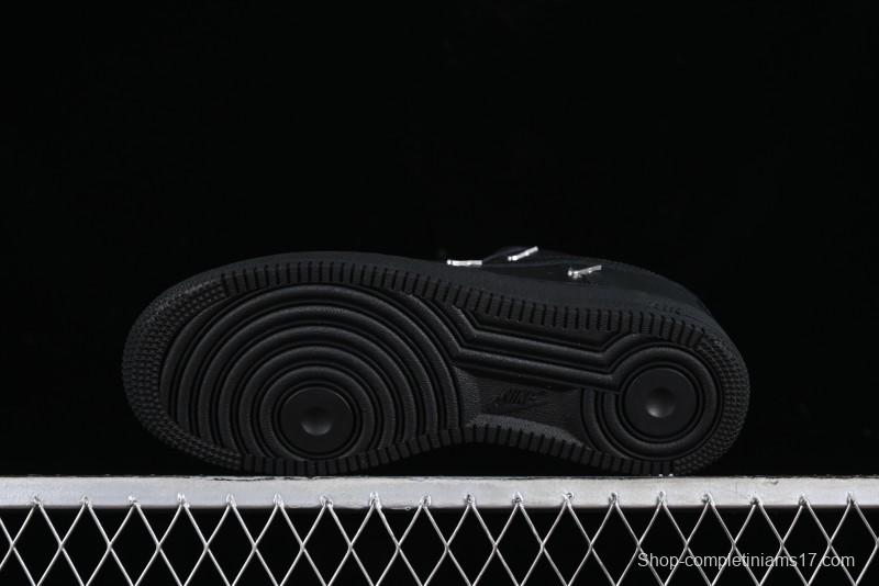 Nike Air Force 1 '07 Low Silver Swoosh Casual Sneakers - HQ1180-001