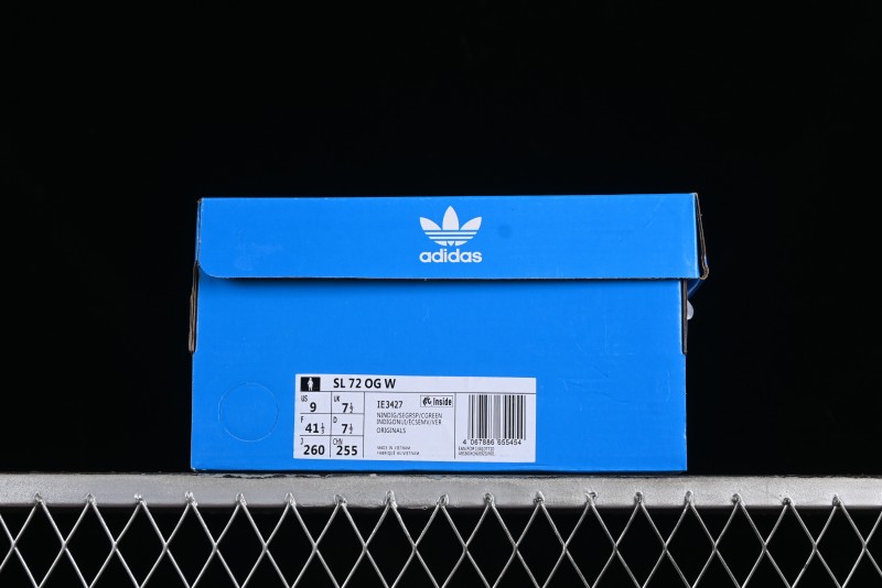 Adidas Originals SL 72 Retro Running Shoes with Ecotex Tongue and EVA Midsole - IE3427
