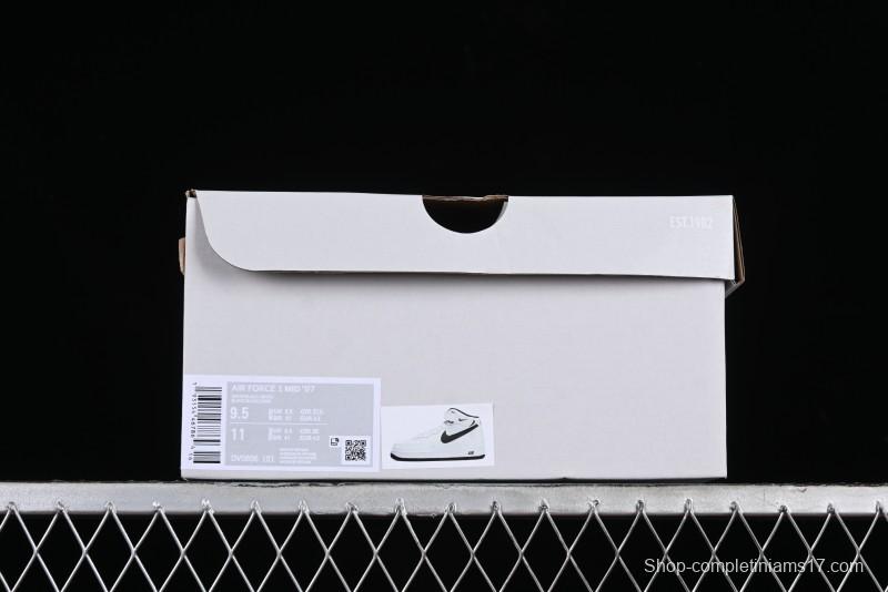Nike Air Force 1 '07 Mid Casual Sneakers in White/Black - DV0806-101