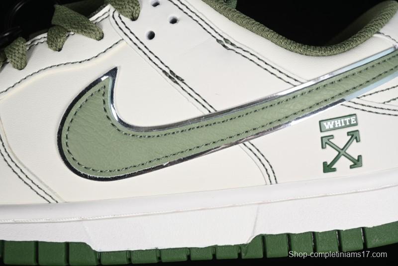 Nike SB Dunk Low OFF-WHITE Collaboration - Anniversary Premium Custom Low-Top Casual Sneakers DJ2024-002