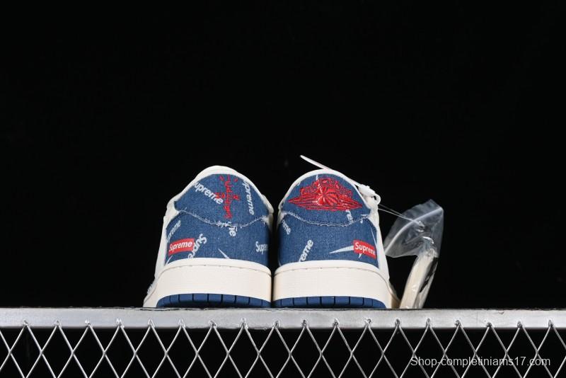 Nike Air Jordan 1 Low OG SP Travis Scott x Fragment Design Collaboration Sneakers - LJ5188-001