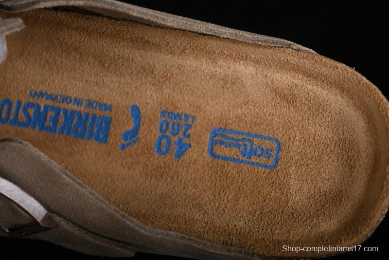 Birkenstock Arizona Soft Footbed Sandals with Suede Leather and Lambswool Lining - G.D4