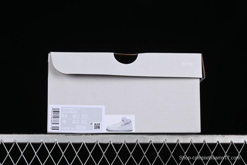 Nike Air Force 1 '07 Mid Casual Sneakers in White-Grey - DV0806-100