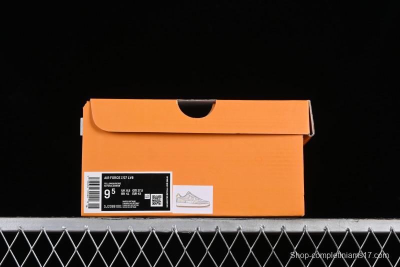 Nike Air Force 1 '07 Low V Collaboration - Khaki Mini Swoosh Low-Top Casual Sneakers - SJ2088-001