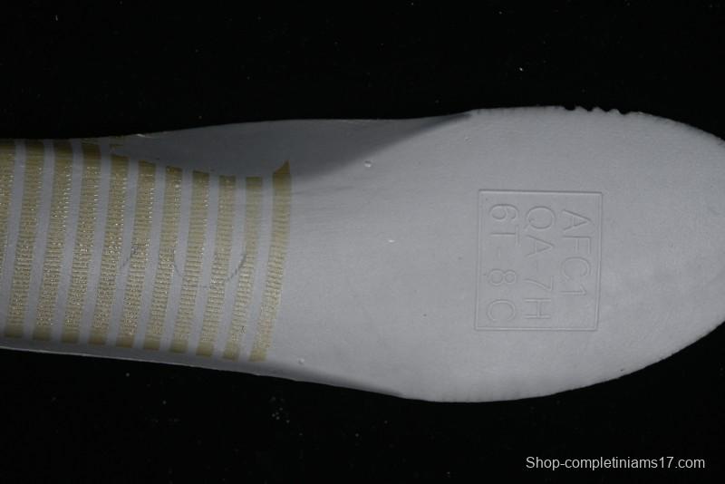 Nike Air Force 1 '07 Low Casual Sneakers with Anime-Inspired Hand-Painted Design, Broken Swoosh Shadow Effect, Brown/Black - CW2288-111