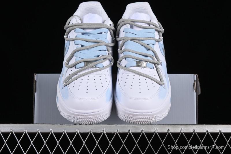 Nike Air Force 1 '07 Low Anime Theme Broken Swoosh Custom Spray Casual Sneakers - ZH0316-020