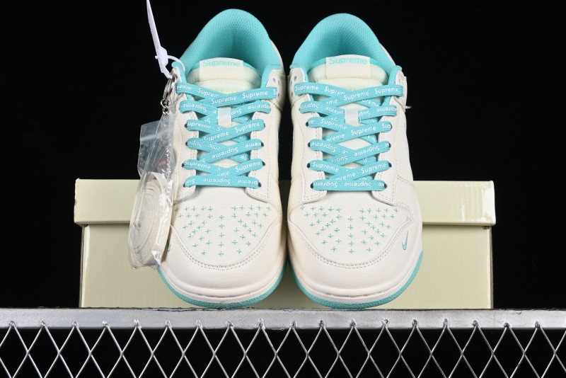 Nike SB Dunk Low Supreme Collaboration - Wheat Green Canvas Anniversary High-End Custom Low-Top Casual Skate Shoes - BB6698-512