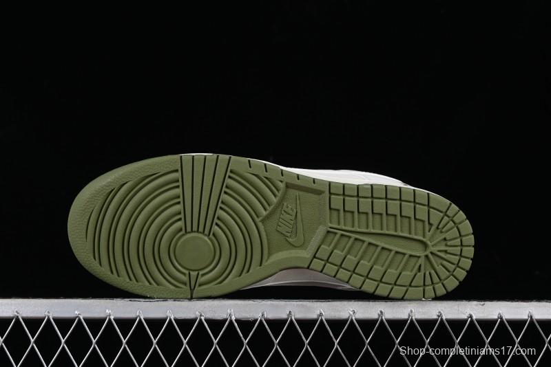 Nike SB Dunk Low LV Collaboration - Beige Green Luxury Custom Low-Top Casual Sneakers - XX2025-318