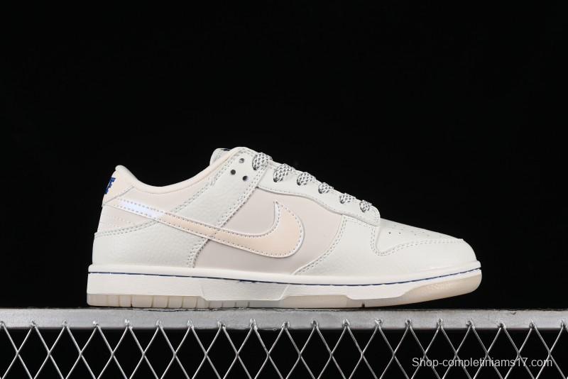 Nike SB Dunk Low White Pearl Anniversary High-End Custom Low-Top Casual Skate Shoes - XB3802-346