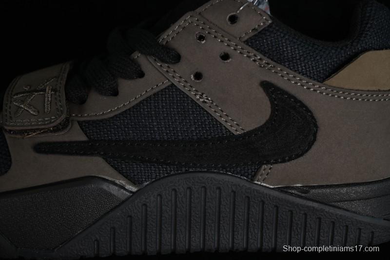 Nike Travis Scott x Jordan Cut The Check AJ1 Basketball Shoes with Velcro Design - FZ8117-200