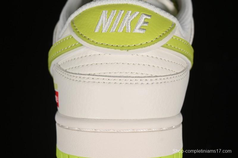 Nike SB Dunk Low Supreme Stone Island Collaboration - Fluorescent Beige Anniversary High-End Custom Low-Top Casual Skate Shoes - BB9866-005