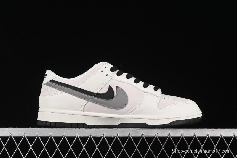 Nike SB Dunk Low Dior Collection - Beige Grey Black Swoosh Anniversary High-End Custom Low-Top Casual Skate Shoes - XD6188-041