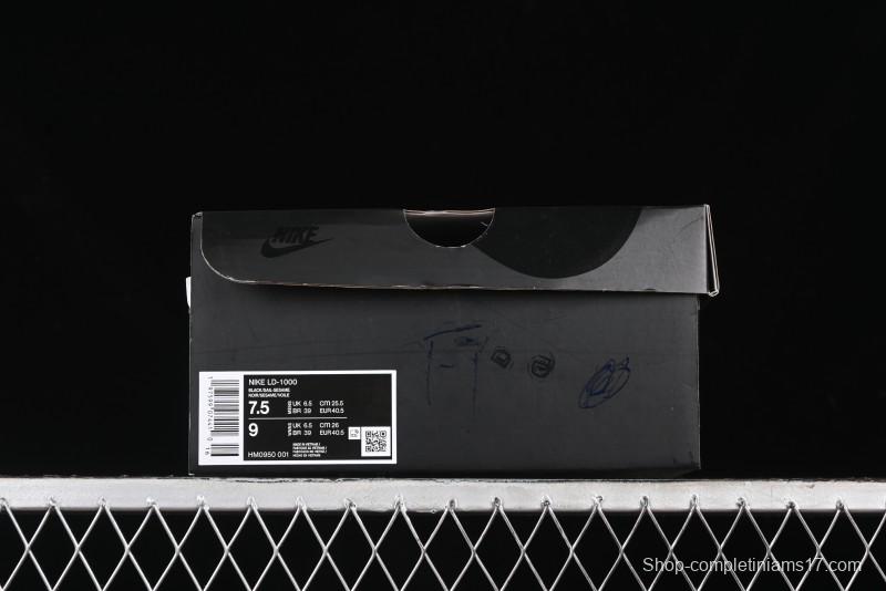 Nike Stussy Roshe Run LD-1000 Comfortable Versatile Non-Slip Durable Waffle Low-Top Casual Running Shoes - HM0950-001