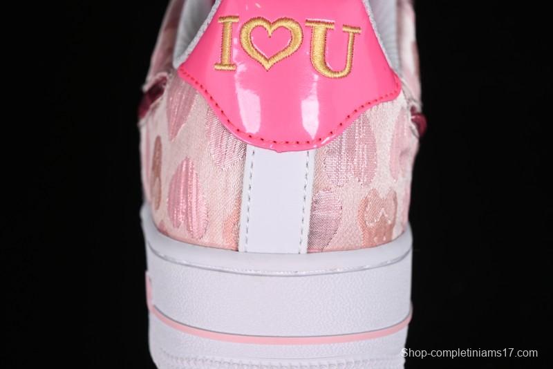Nike Air Force 1 '07 Low Valentine's Day Limited Edition Pink Bear Sneakers - DH2920-111