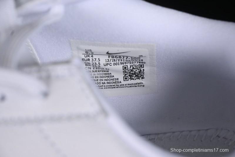 Nike Classic Cortez Leather Retro Running Shoes - FB6877-100