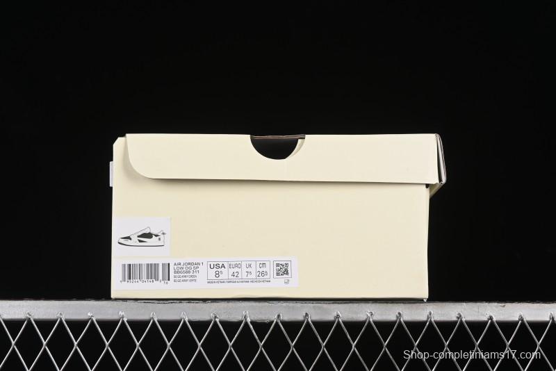 Nike Travis Scott x Fragment Design x Air Jordan 1 Low OG SP AJ1 Cultural Casual Sneakers - BB6588-311