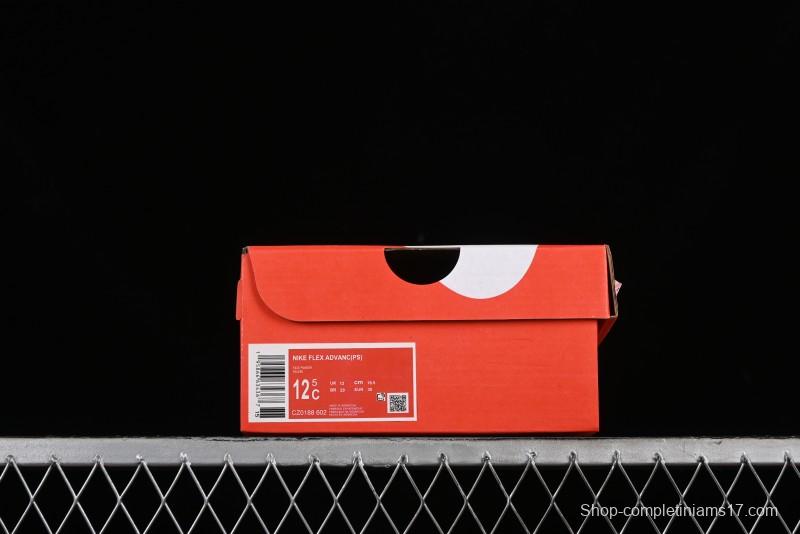 Nike Flex Advance Hook and Loop Breathable Soft Lightweight Kids Shoes - CZ0188-602