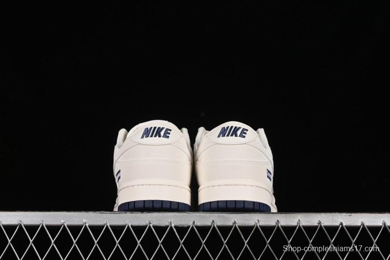Nike SB Dunk Low Supreme Collaboration - Classic Beige Blue Anniversary High-End Custom Low-Top Casual Skate Shoes - XX8888-003